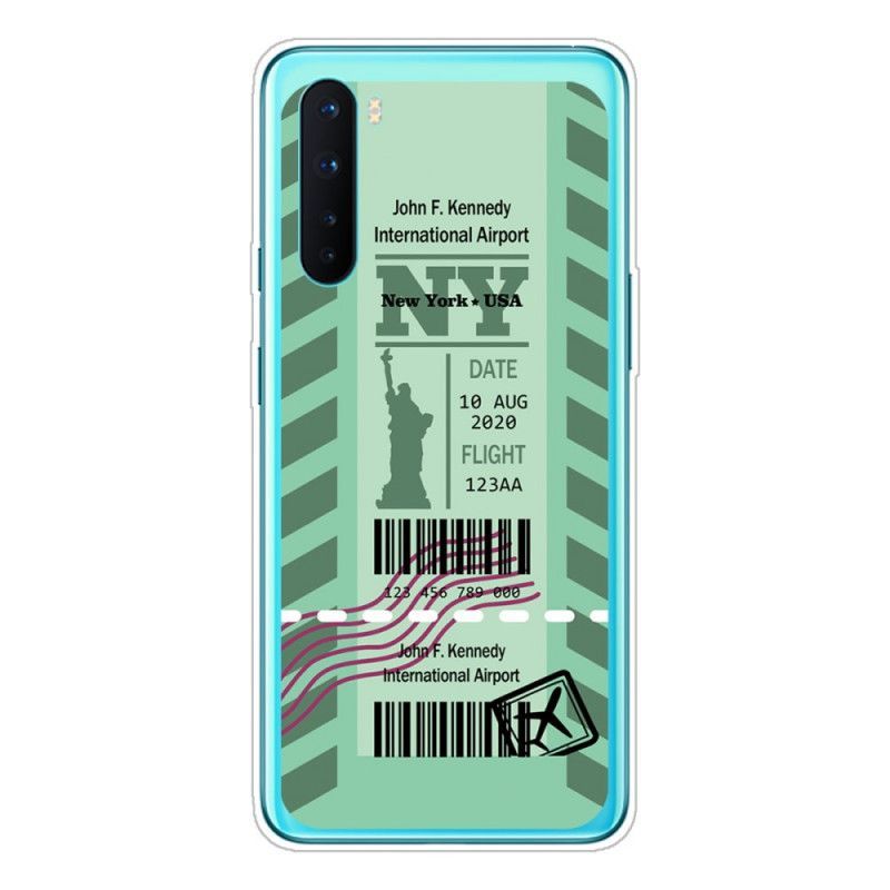 Kryt Oneplus Nord Palubní Vstupenka Do New Yorku