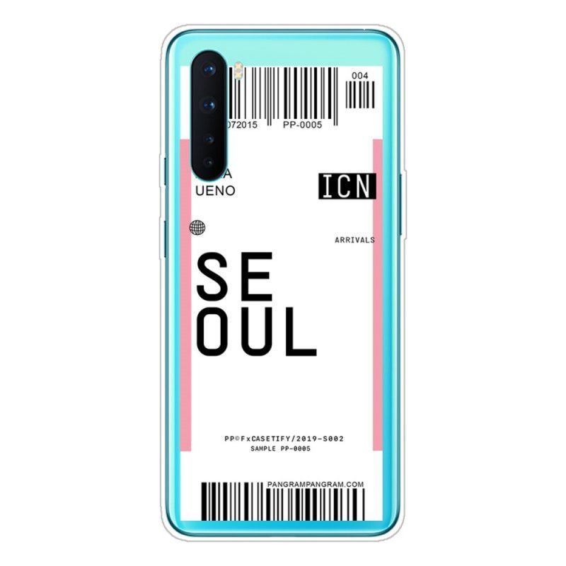 Kryt Oneplus Nord Palubní Vstupenka Do Soulu