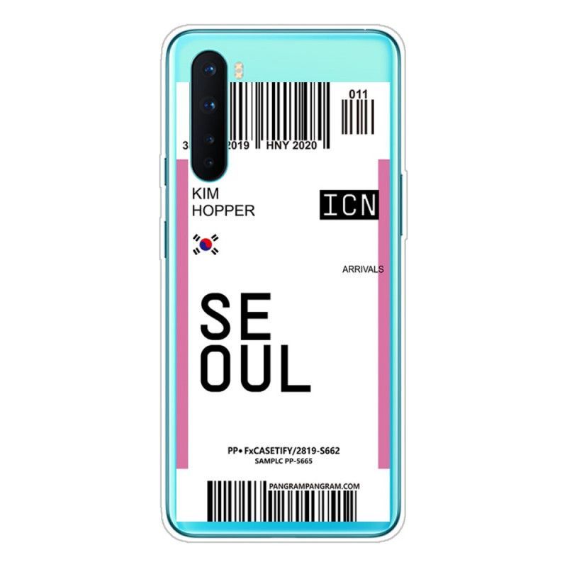 Kryt Oneplus Nord Palubní Vstupenka Do Soulu