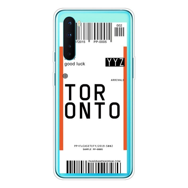 Kryt Oneplus Nord Palubní Vstupenka Do Toronta