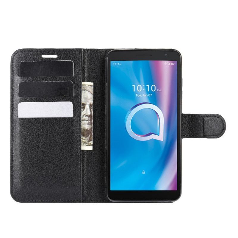 Alcatel 1b Pouzdro S Klasickým Liči Koženým Efektem