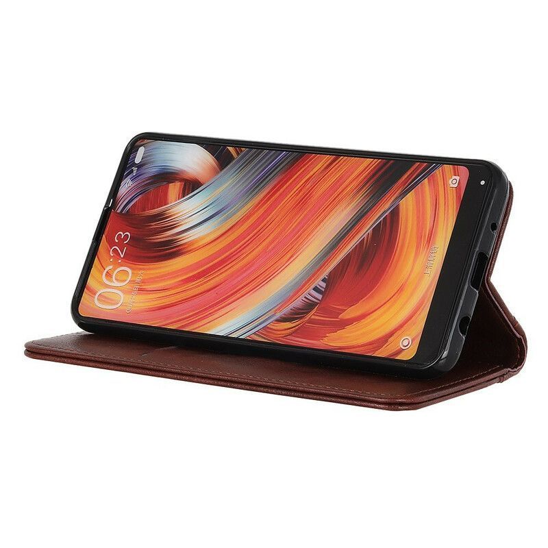 Azus Zenfone 8 Flip Cover Klasický Štípaný Liči