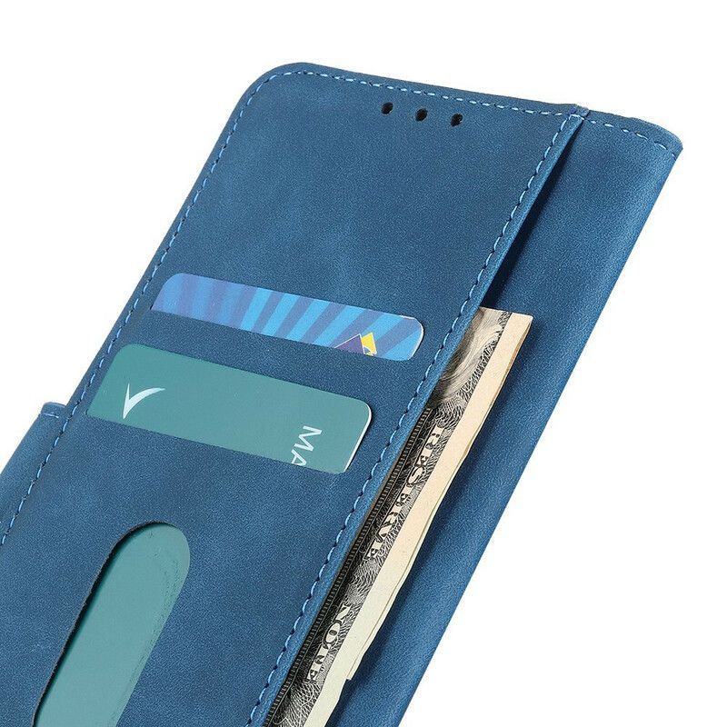 Azus Zenfone 8 Flip Cover Vintage Khazneh Kožený Efekt