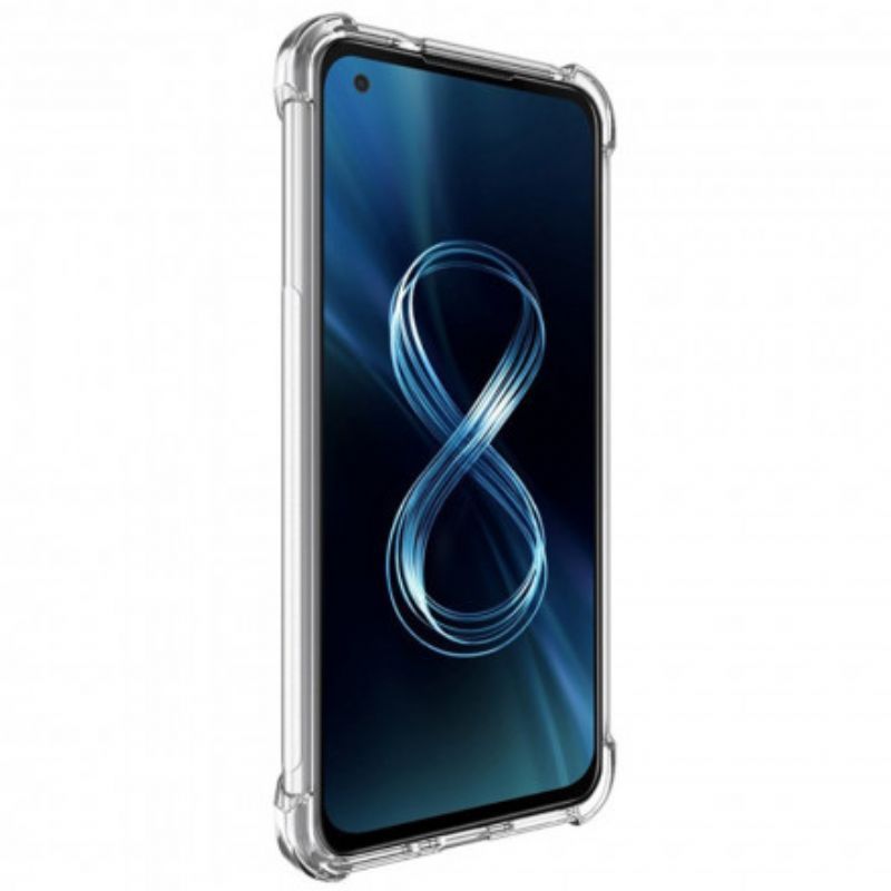 Azus Zenfone 8 Pouzdro Transparentní Hedvábný Imak