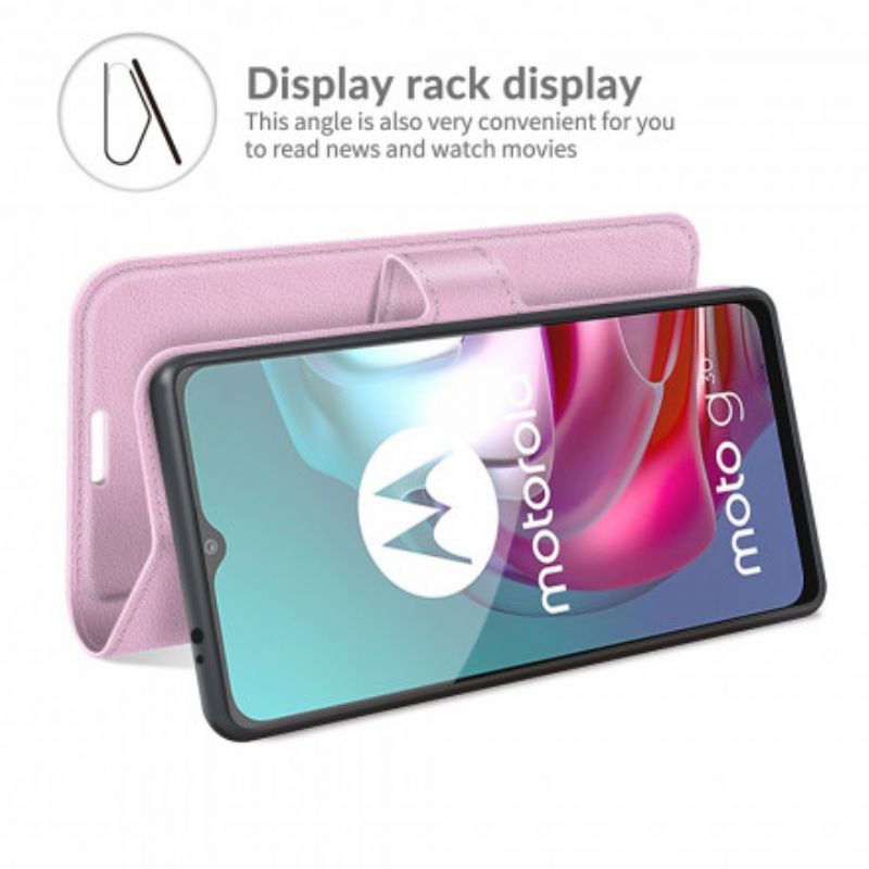 Cover Moto G30 / Moto G10 Klasický Efekt Liči