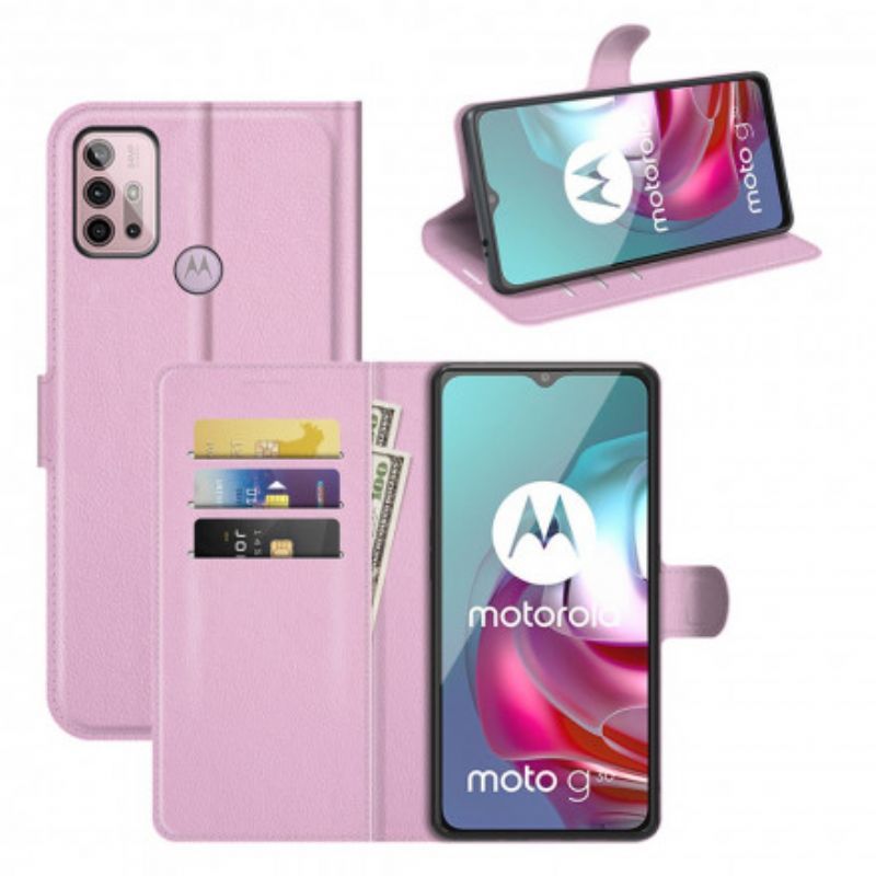 Cover Moto G30 / Moto G10 Klasický Efekt Liči