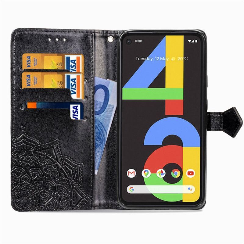 Flipové Pouzdro Google Pixel 4a Středověká Mandala