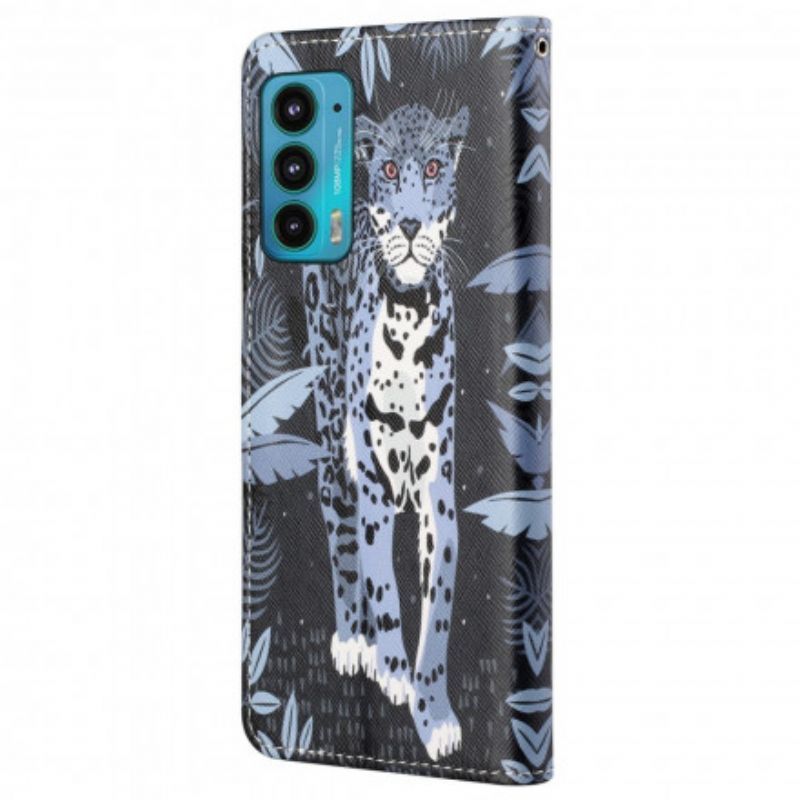 Flipové Pouzdro Motorola Edge 20 Tanga Leoparda