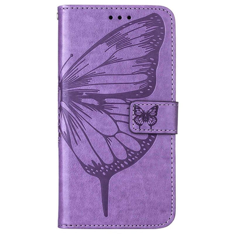 Flipové Pouzdro Na Oppo Reno 8 Pro Na Lana Barokní Strappy Butterfly