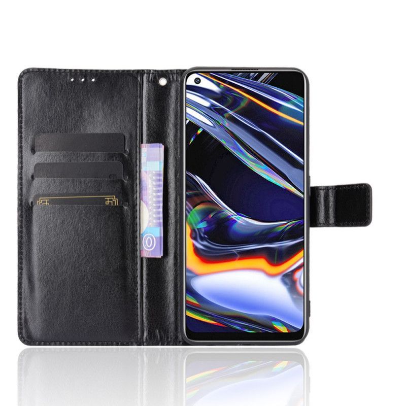 Flipové Pouzdro Na Realme 7 Pro Lesklá Imitace Kůže