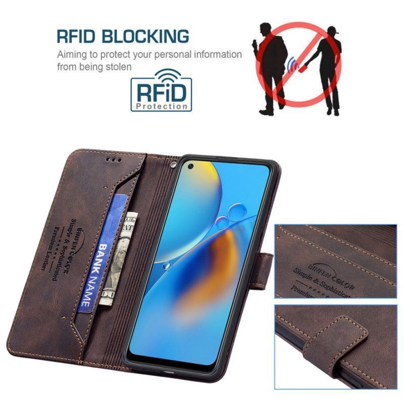 Flipové Pouzdro Oppo A74 4g Binfen Color Rfid