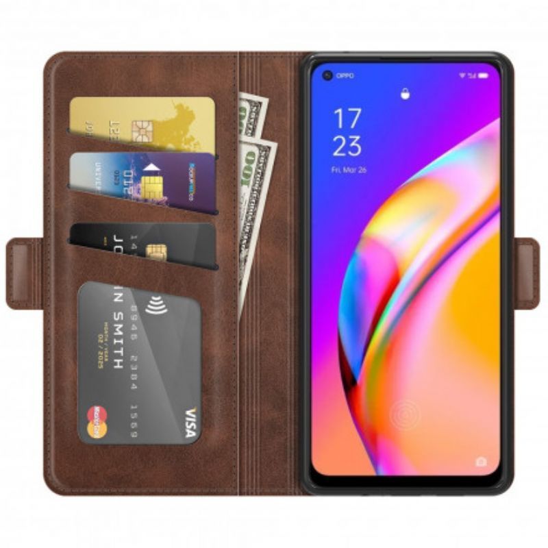 Flipové Pouzdro Oppo A94 5g Dvojitá Klapka