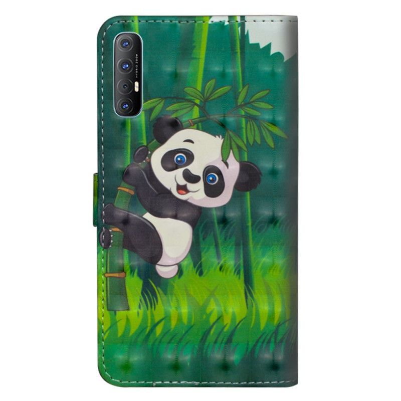 Flipové Pouzdro Oppo Find X2 Neo Panda A Bambus