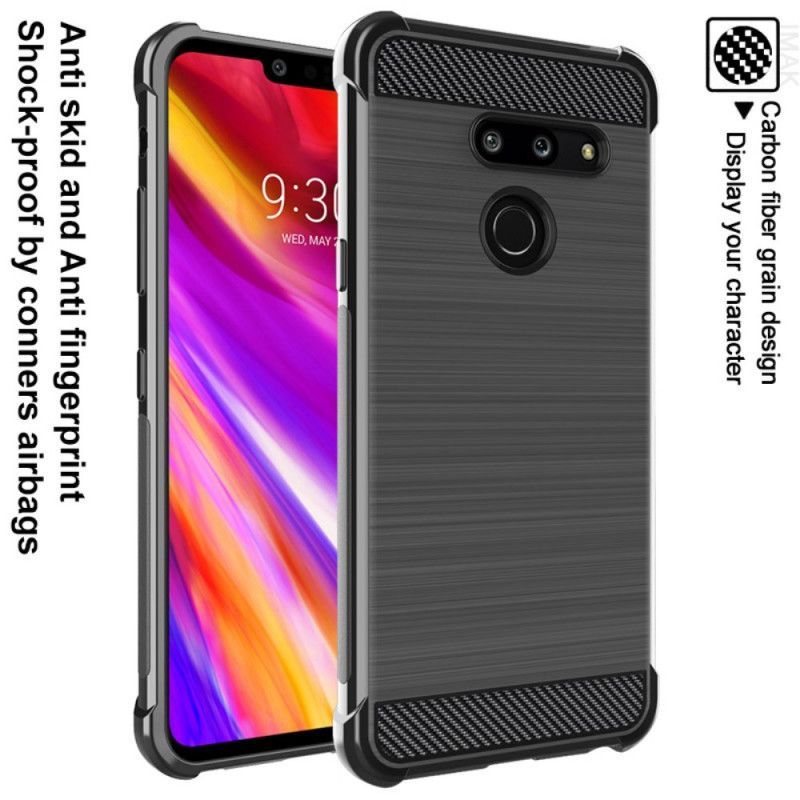 Imak Leštěné Uhlíkové Vlákno Lg G8 Thinq Pouzdro