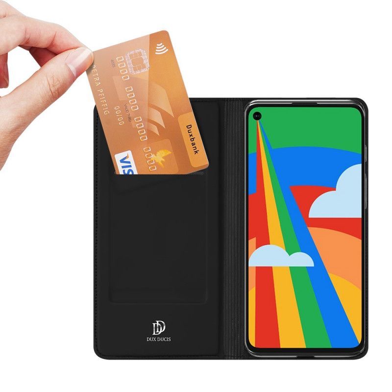 Kožené Pouzdro Folio Google Pixel 5 Kůže Pro Dux Ducis