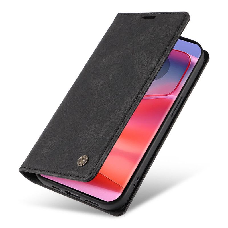 Kožené Pouzdro Folio Na Motorola Edge 50 Pro Yikatu