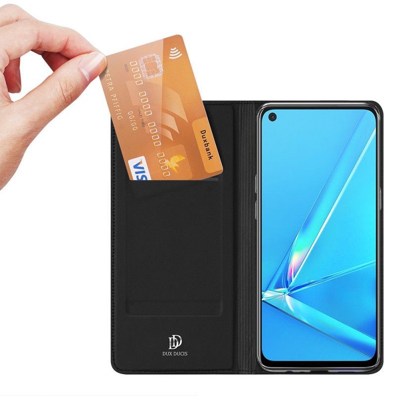 Kožené Pouzdro Folio Oppo A72 Kůže Pro Dux Ducis