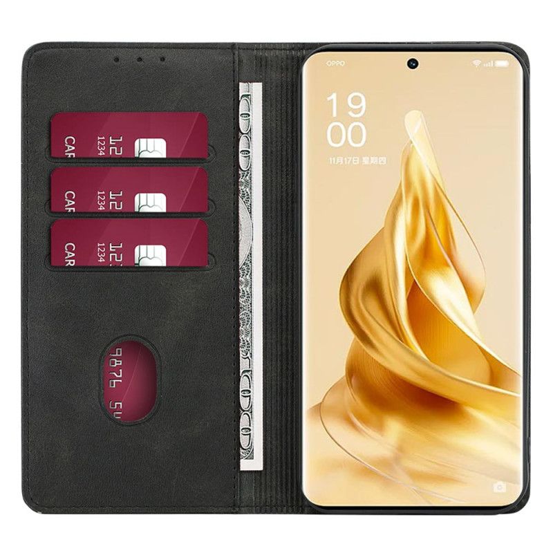 Kožené Pouzdro Folio Oppo A98 5g Retro Povrch