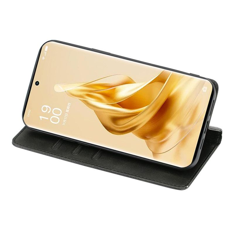 Kožené Pouzdro Folio Oppo A98 5g Retro Povrch