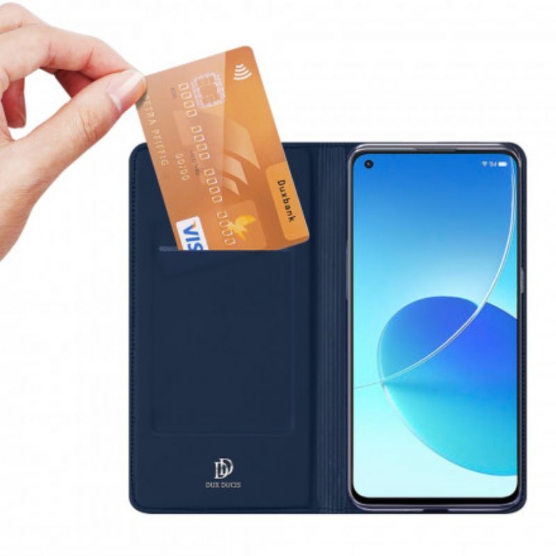 Kožené Pouzdro Folio Oppo Reno 6 5g Magnetický Dux Ducis