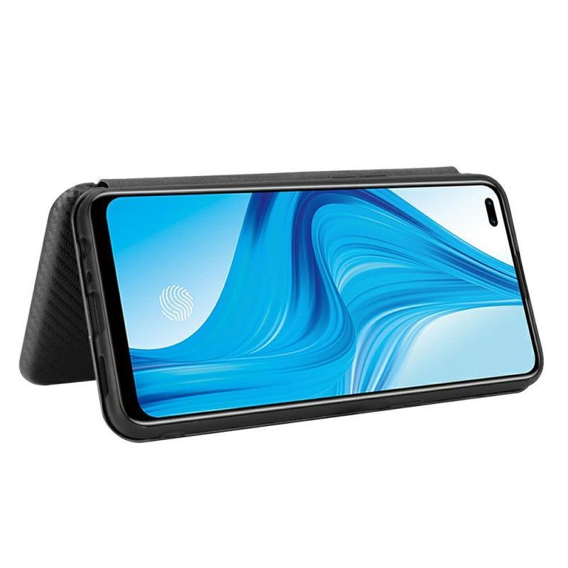 Kožené Pouzdro Folio Realme 7 Pro Barevný Karbonový Silikon