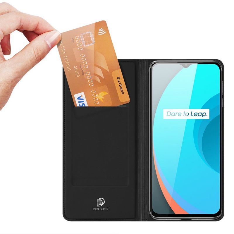 Kožené Pouzdro Folio Realme C11 Kůže Pro Dux Ducis