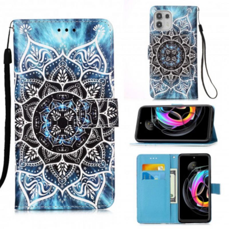 Kožené Pouzdro Motorola Edge 20 Lite Mandala Na Obloze