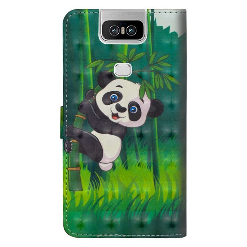 Kožené Pouzdro Na Asus Zenfone 6 Panda A Bambus