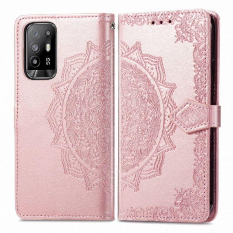 Kožené Pouzdro Oppo A94 5g Středověká Mandala