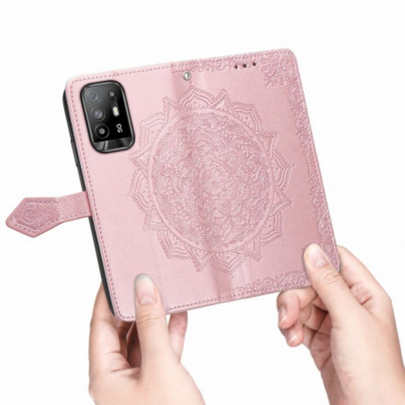 Kožené Pouzdro Oppo A94 5g Středověká Mandala