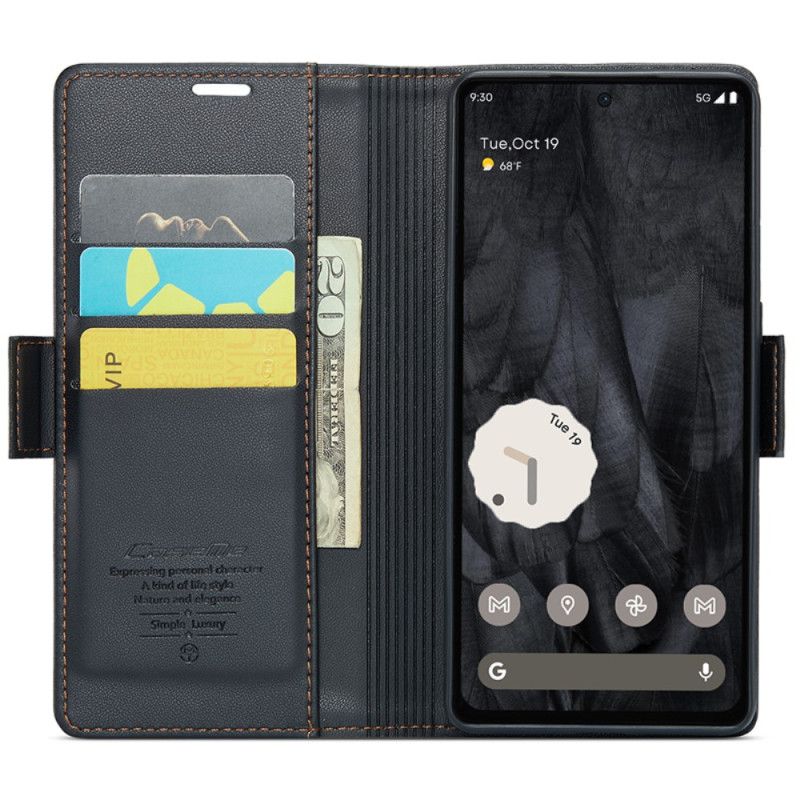 Kožený Kryt Google Pixel 8 Pro Styl Caseme Kůže