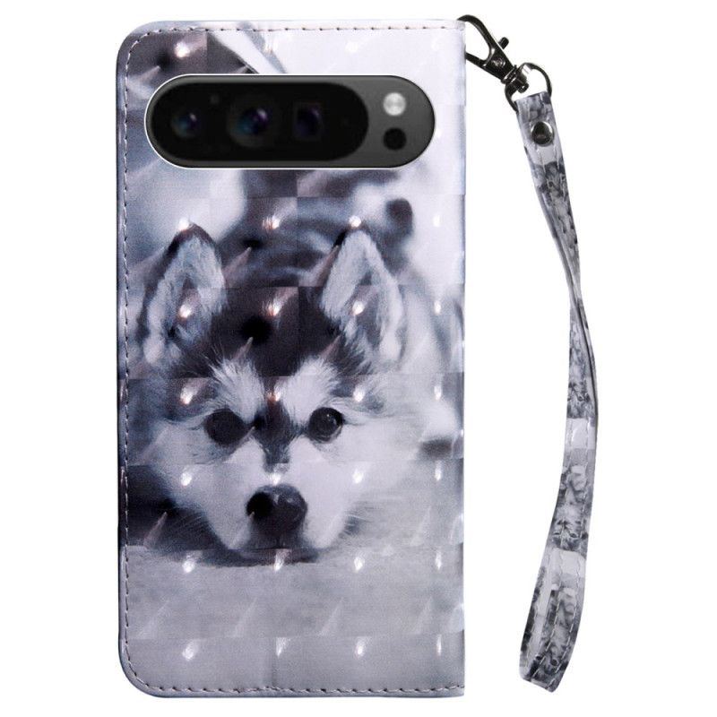 Kožený Kryt Google Pixel 9 Pro Husky S Popruhem