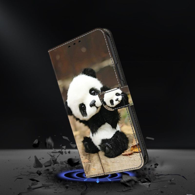 Kožený Kryt Google Pixel 9 Pro Panda Vzor