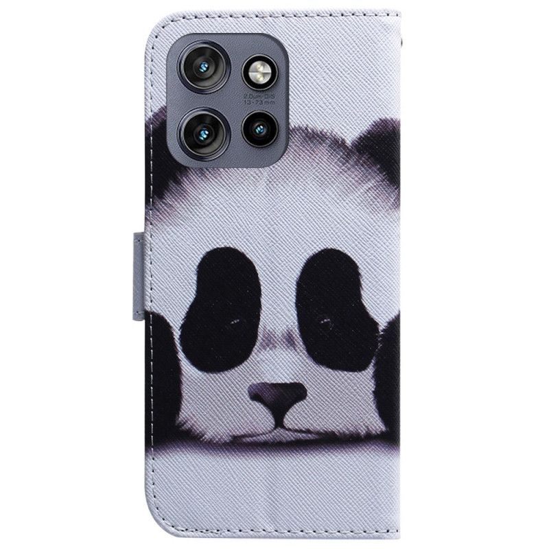 Kožený Kryt Na Motorola Edge 50 Neo Panda