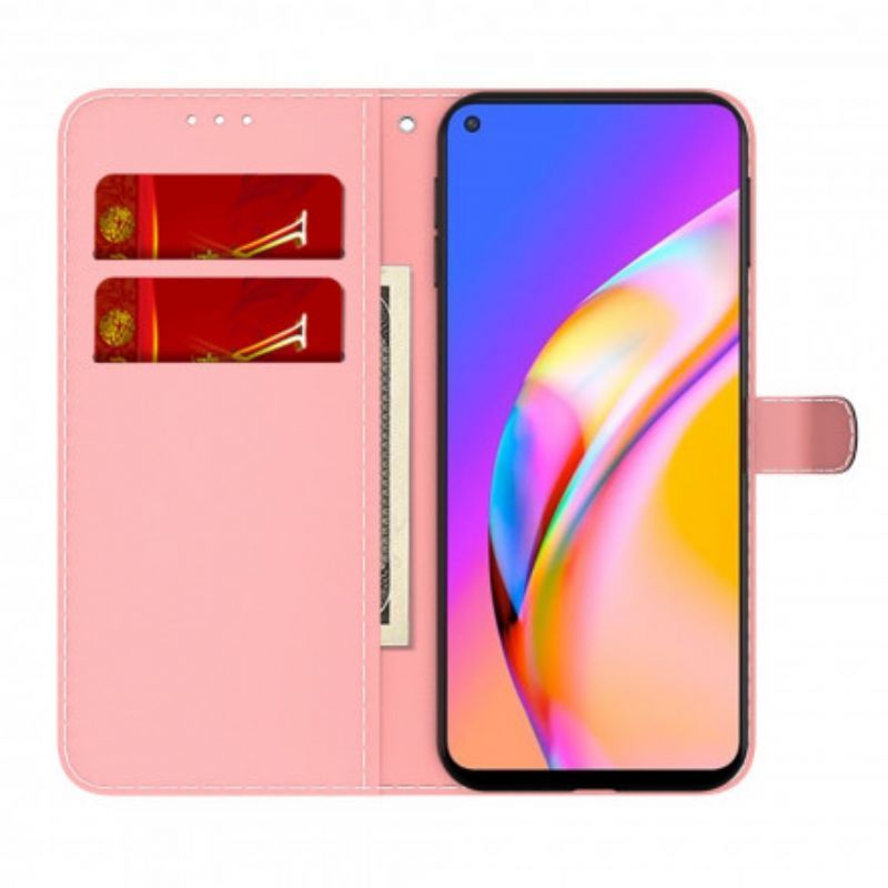 Kožený Kryt Na Oppo A94 5g Akvarel