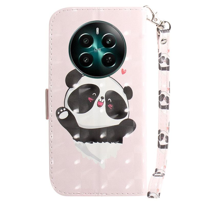 Kožený Kryt Realme 12 Plus 5g Panda Love With Strap