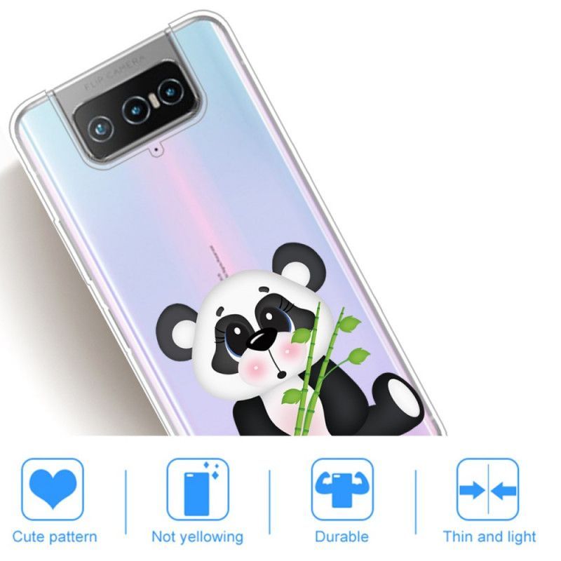 Kryt Asus Zenfone 7 / 7 Pro Průhledná Smutná Panda