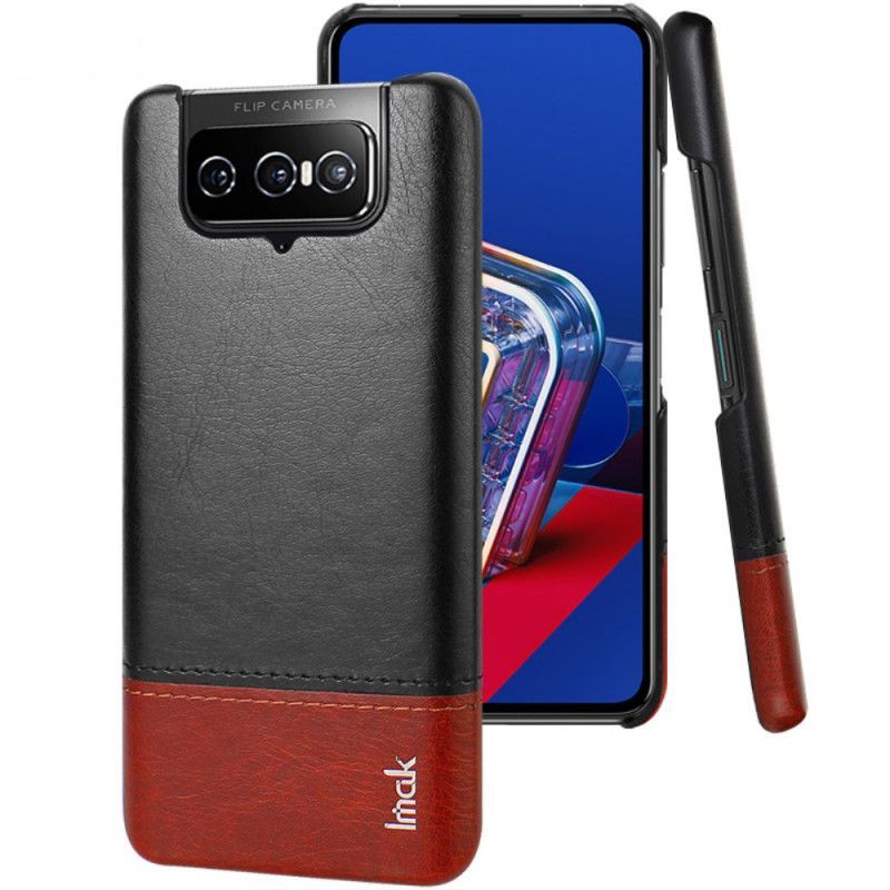 Kryt Asus Zenfone 7 / 7 Proimak Série S Koženým Efektem Ruiyi