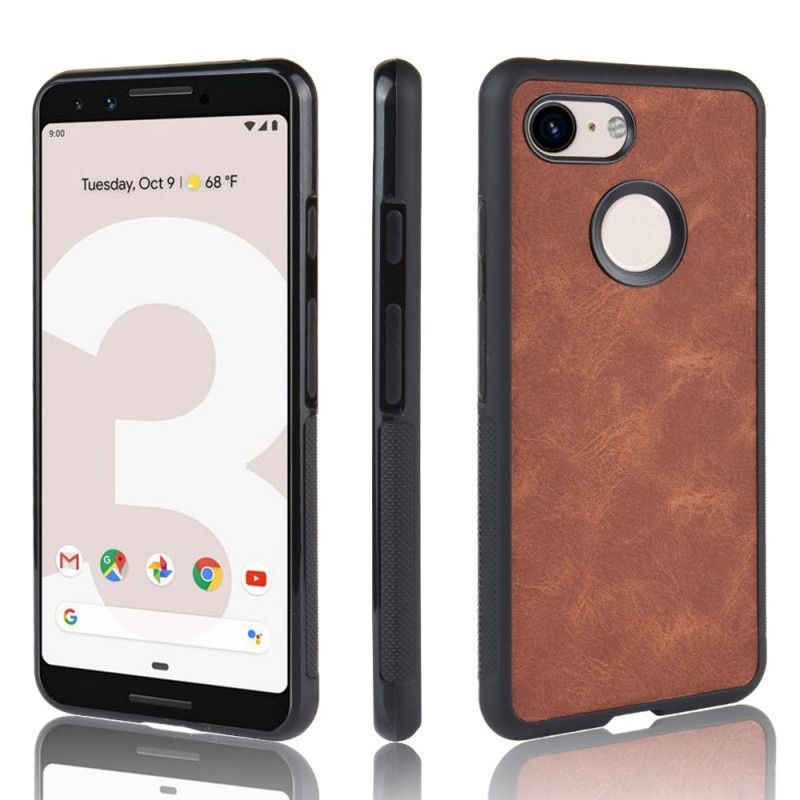 Kryt Google Pixel 3 Luxusní Kožený Styl