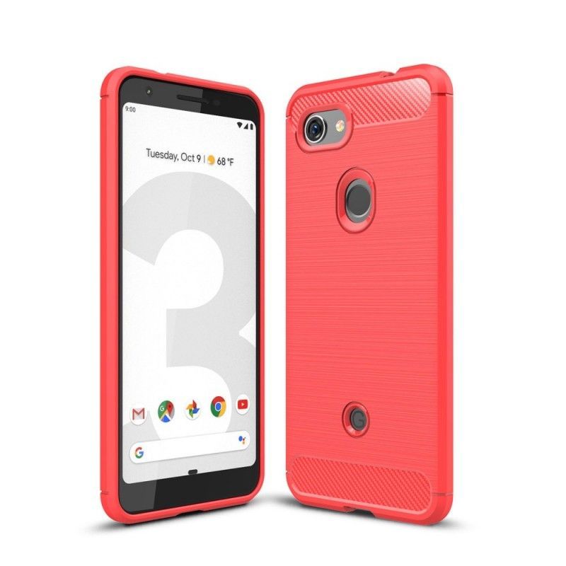 Kryt Google Pixel 3a Kartáčované Uhlíkové Vlákno