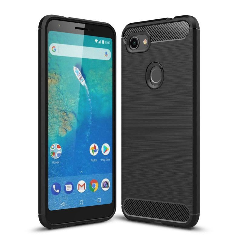 Kryt Google Pixel 3a Xl Kartáčované Uhlíkové Vlákno