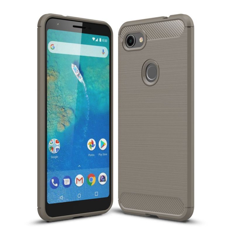 Kryt Google Pixel 3a Xl Kartáčované Uhlíkové Vlákno