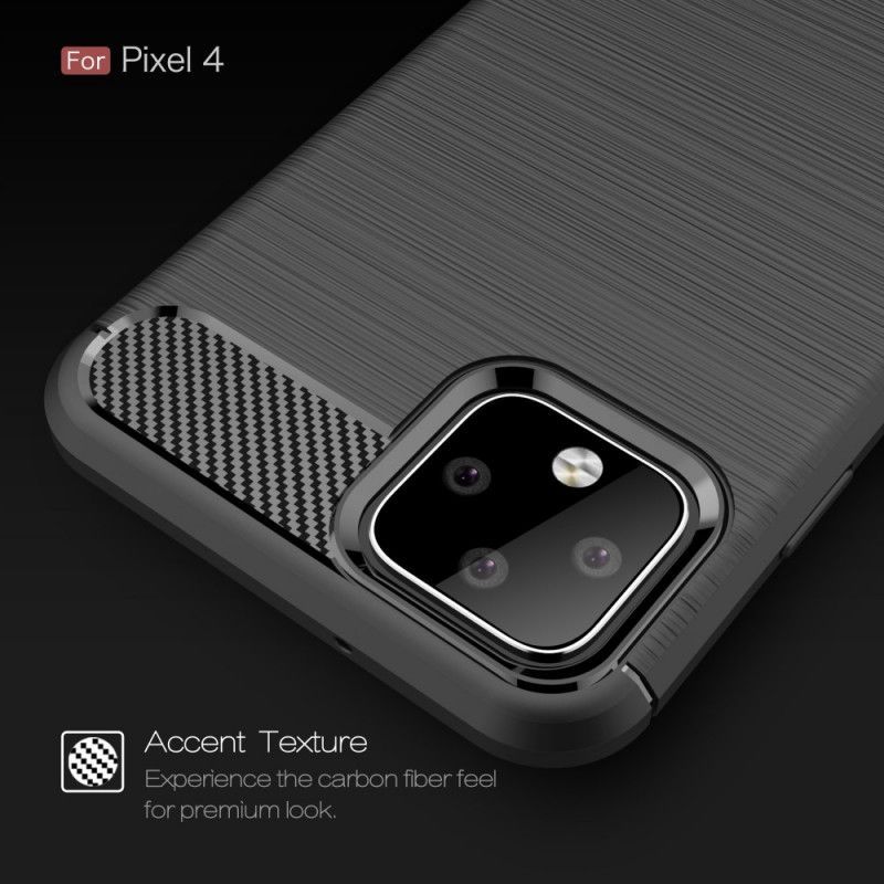 Kryt Google Pixel 4 Kartáčované Uhlíkové Vlákno