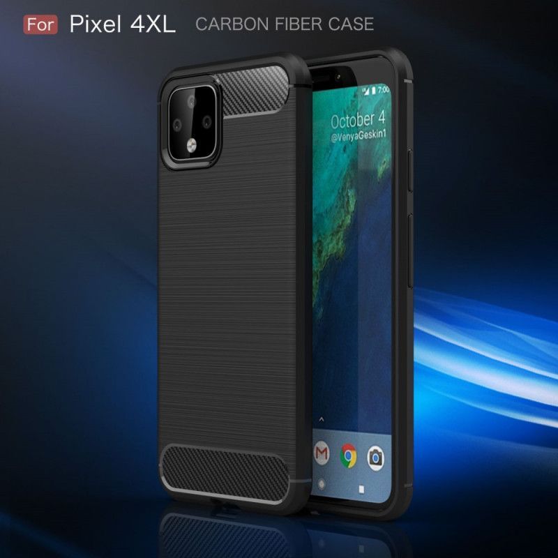 Kryt Google Pixel 4 Xl Kartáčované Uhlíkové Vlákno