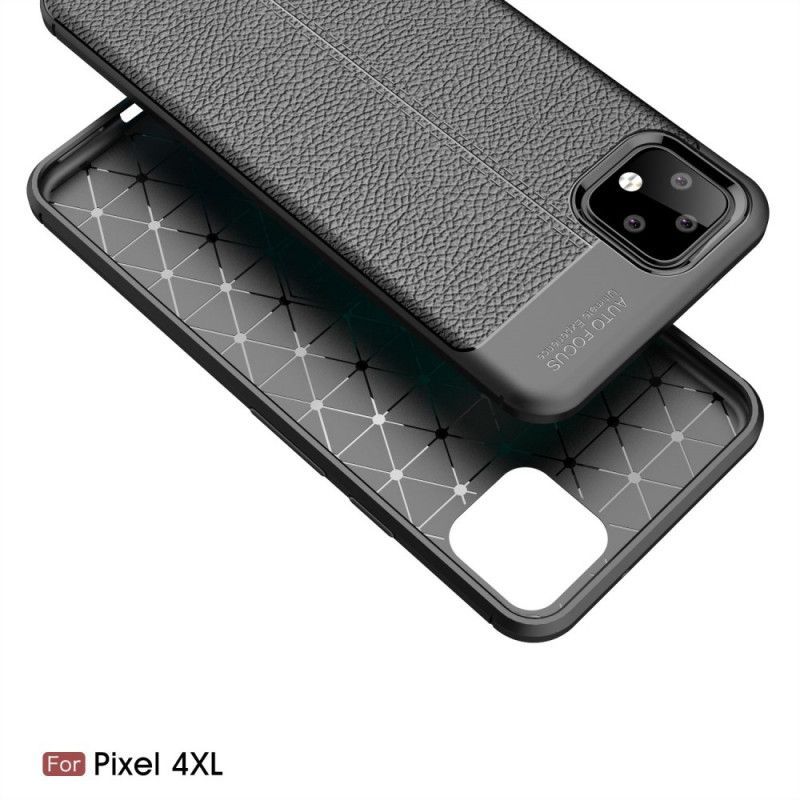 Kryt Google Pixel 4 Xl Litchi S Dvojitým Koženým Efektem