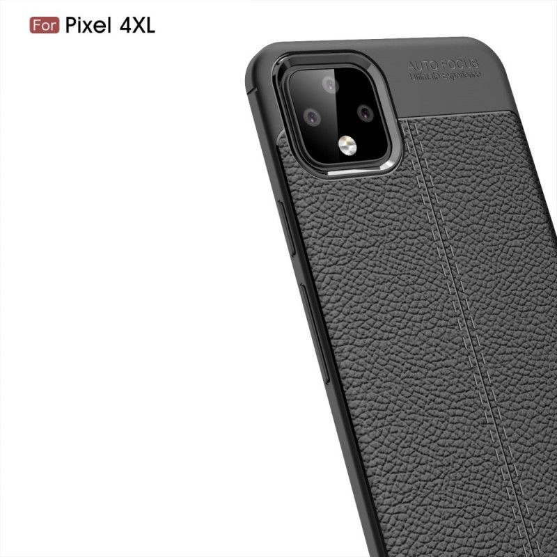 Kryt Google Pixel 4 Xl Litchi S Dvojitým Koženým Efektem