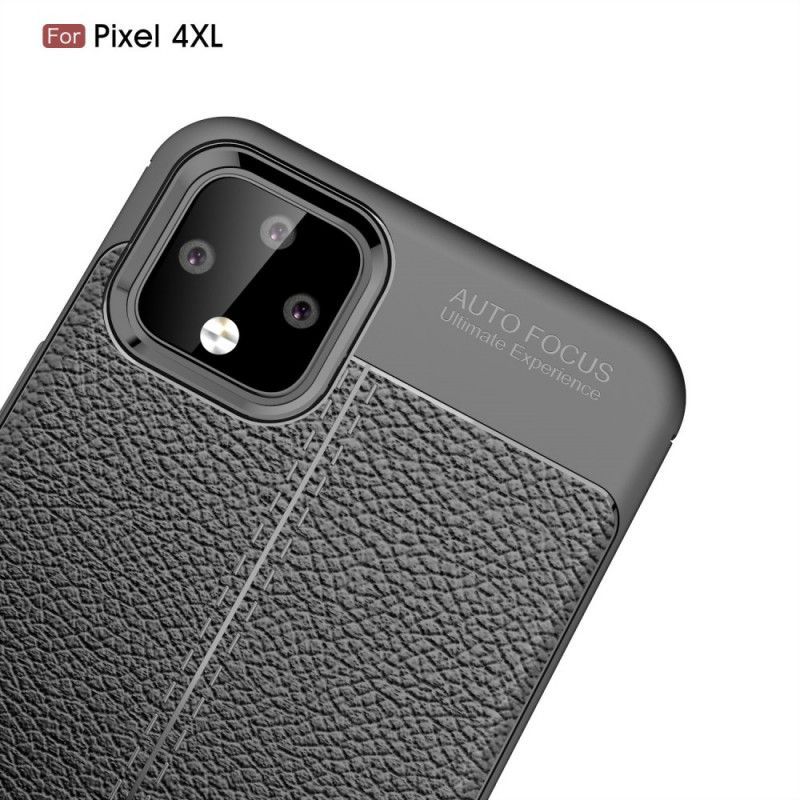 Kryt Google Pixel 4 Xl Litchi S Dvojitým Koženým Efektem