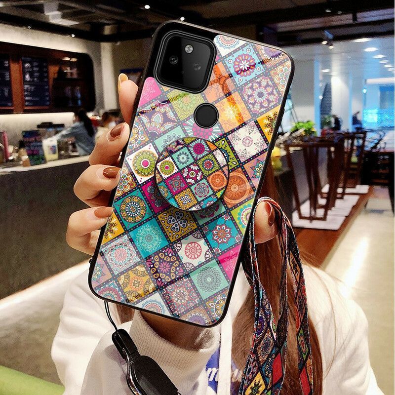 Kryt Google Pixel 5a 5g Patchwork Magnetický Držák