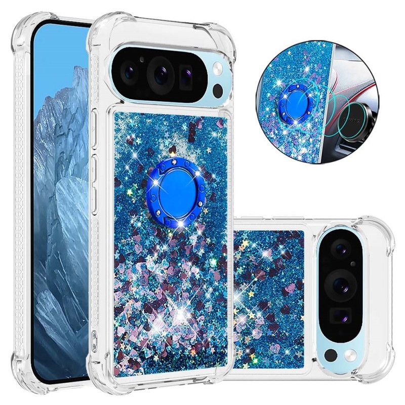 Kryt Google Pixel 9 Kryty Na Mobil Podpora Glitter Ring