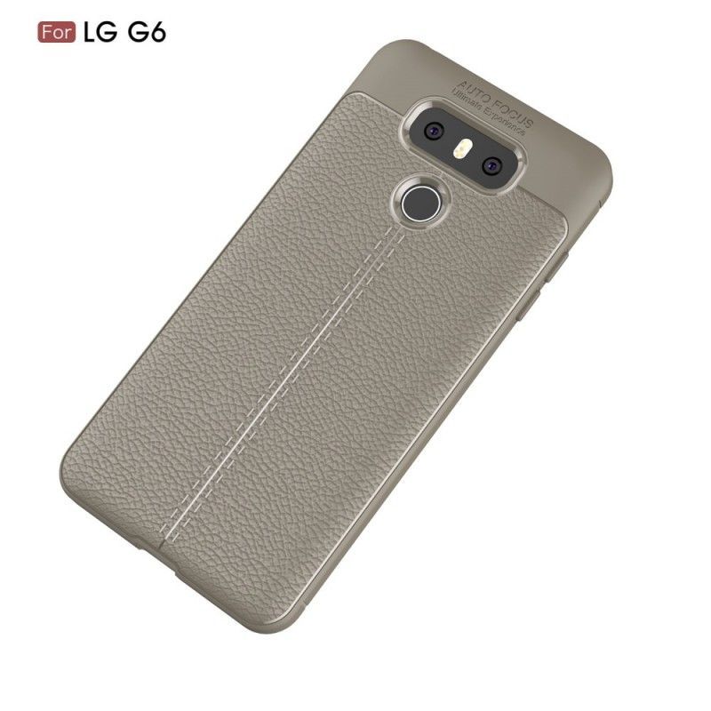 Kryt Lg G6 Litchi S Dvojitým Koženým Efektem